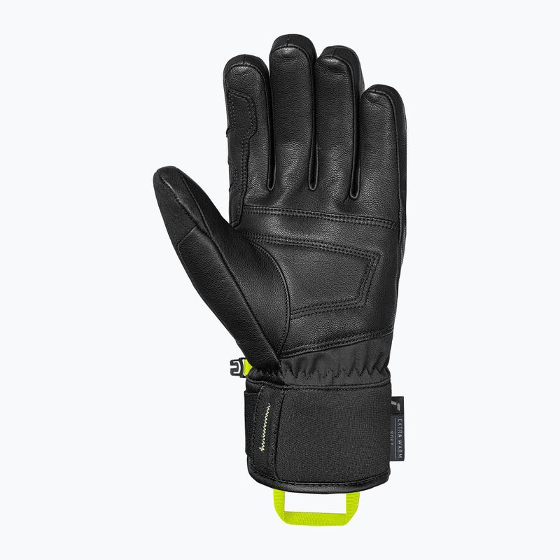 Lyžařské rukavice Reusch Profi SL black/dark granite/safety yellow 3