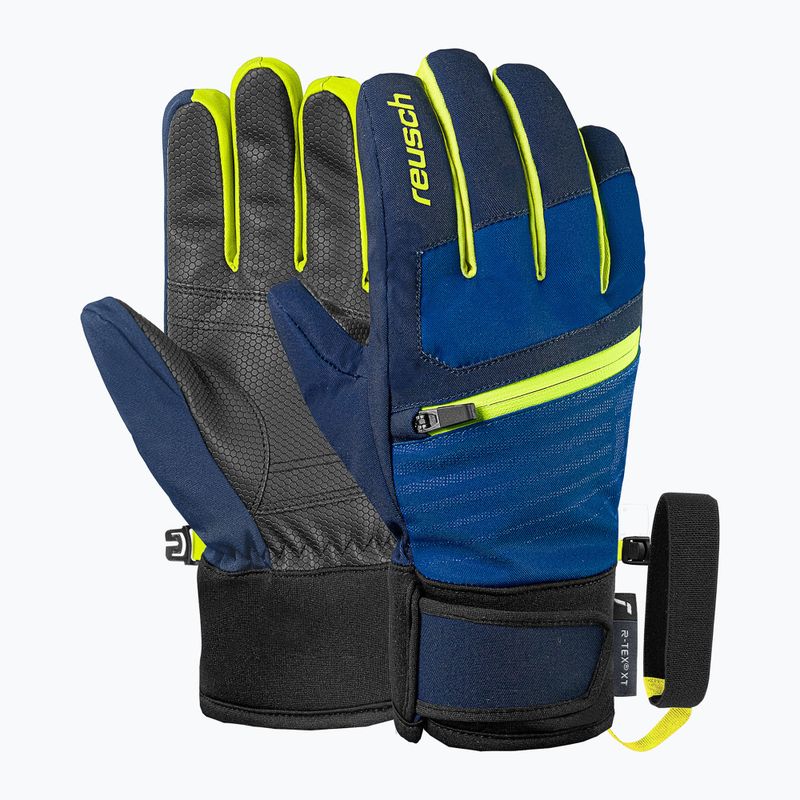 Dětské lyžařské rukavice Reusch Leo R-Tex XT black/imperial blue/safety yellow