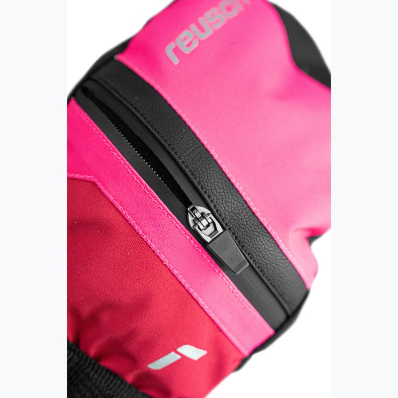 Dětské lyžařské rukavice Reusch Lan R-Tex XT Mitten cerise/pink glo 5