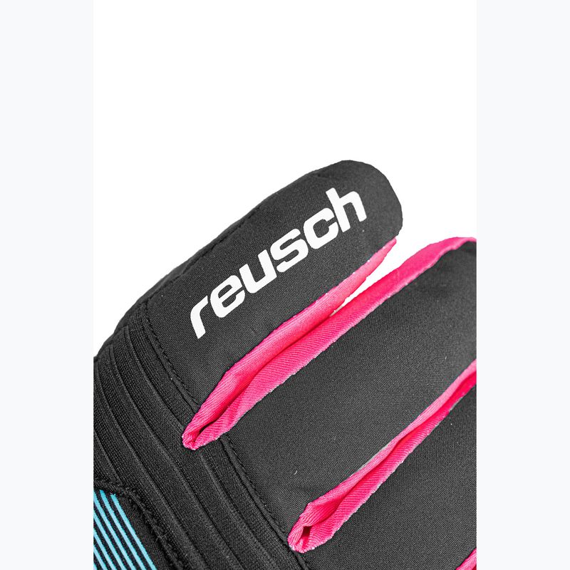 Dětské lyžařské rukavice Reusch Rocket GORE-TEX black/black melange/pink glo 4
