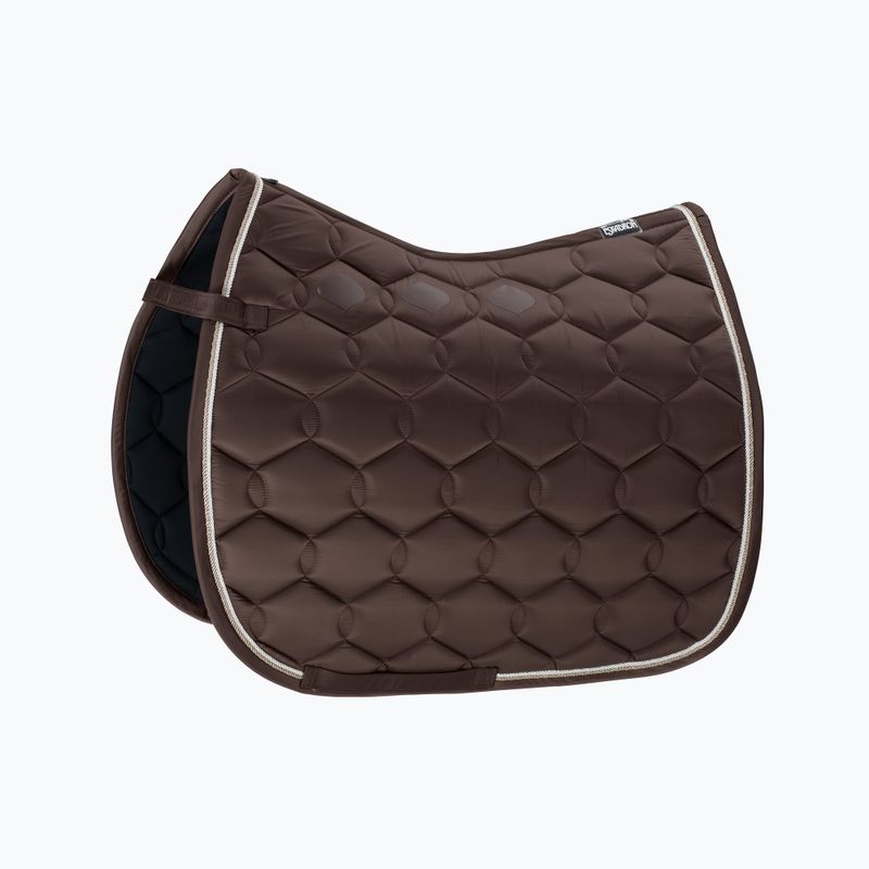 Drezurní čepice Eskadron Glossy Wave Contrast brown 218500444080