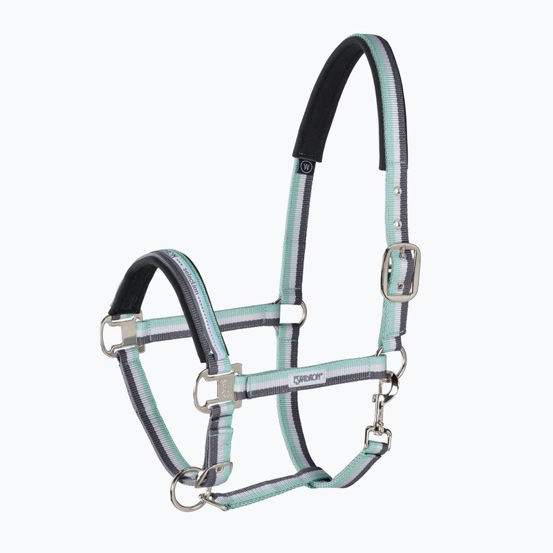 Ohlávka pro koně Eskadron Pin Buckle zelená bílá šedá 410000815411