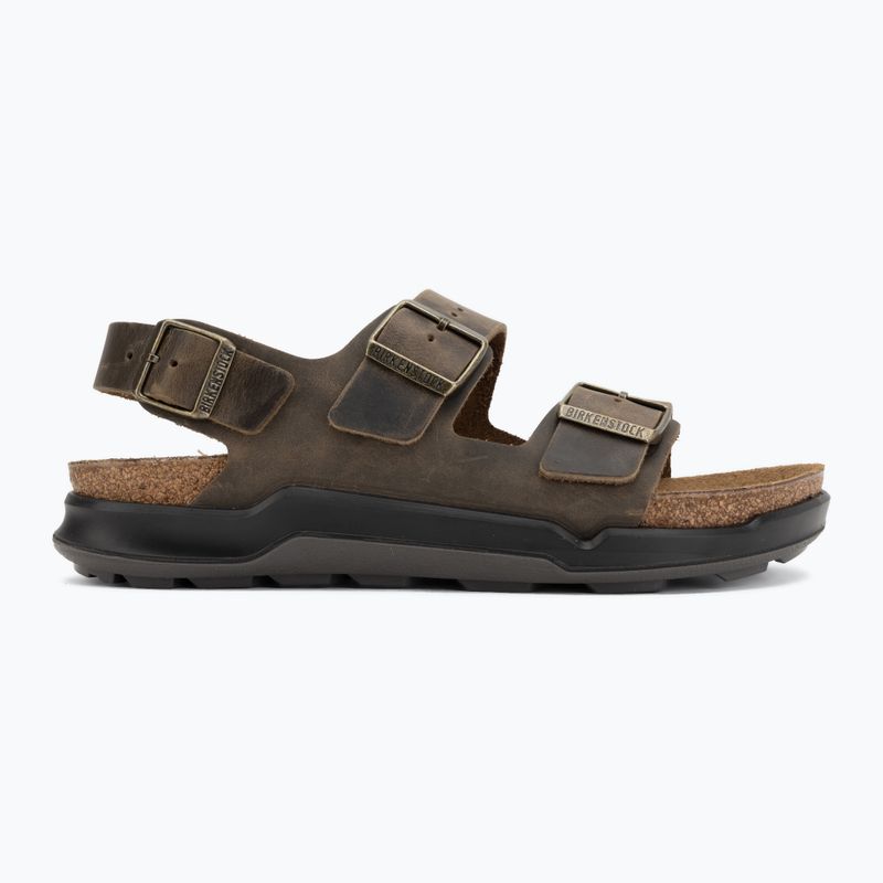 Pánské sandály BIRKENSTOCK Milano Crosstown Oiled Leather Regular faded khaki 2