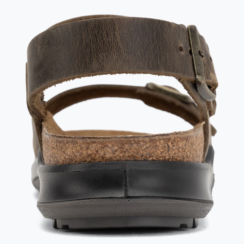 Pánské sandály BIRKENSTOCK Milano Crosstown Oiled Leather Regular faded khaki 6