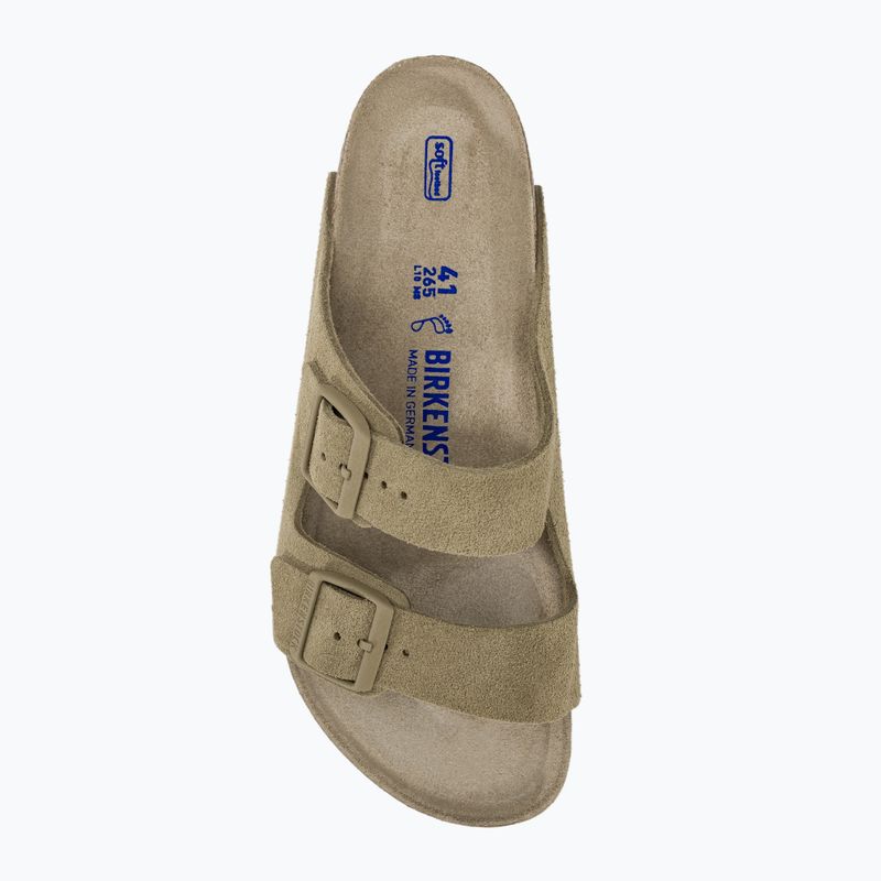 Pantofle BIRKENSTOCK Arizona Suede Regular faded khaki 6