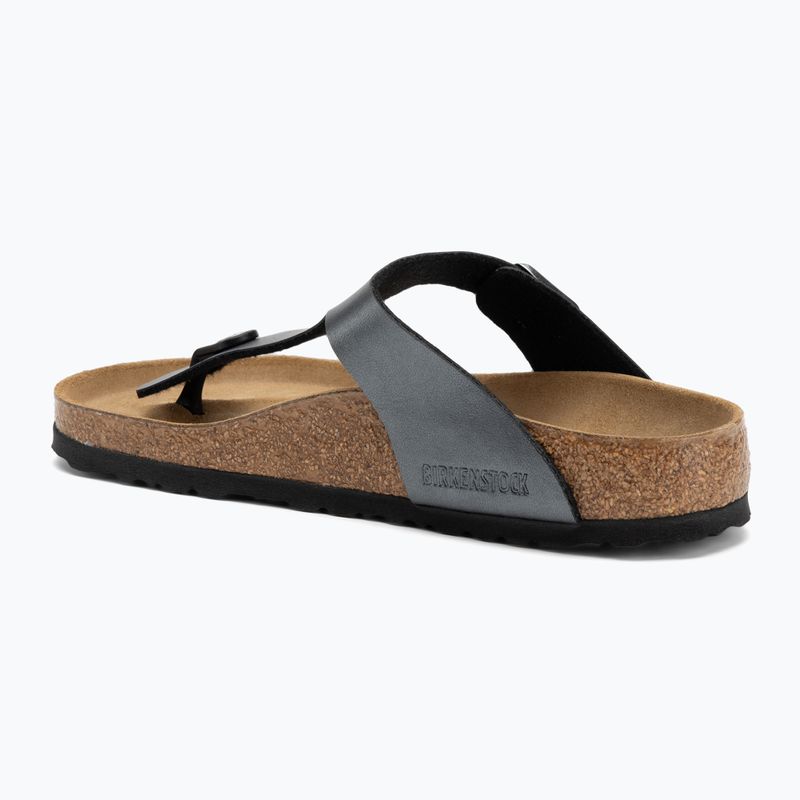 Dámské žabky BIRKENSTOCK Gizeh BF Regular metallic black 3