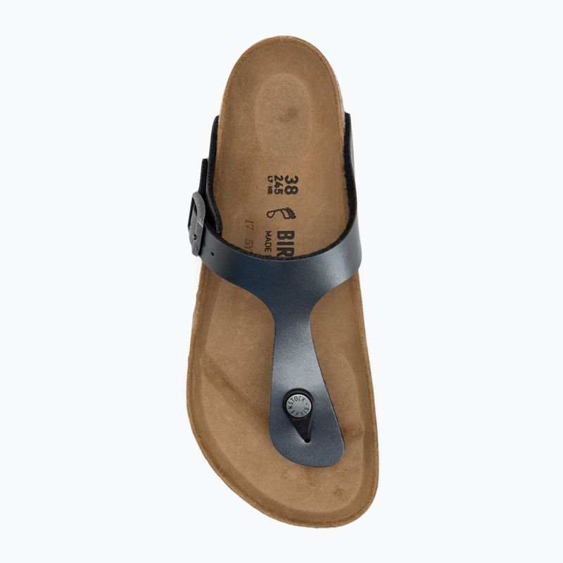 Dámské žabky BIRKENSTOCK Gizeh BF Regular metallic black 5