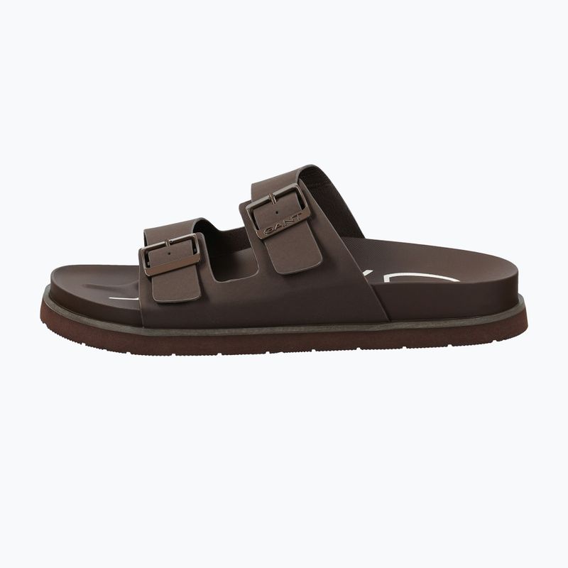 Pánské pantofle GANT Palbuddy dark brown 2