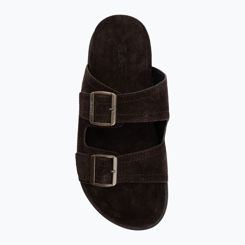 Pánské pantofle GANT Fairfo dark brown 5