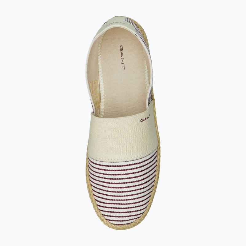 Dámské espadrilky GANT Raffiaville brown/cream 5
