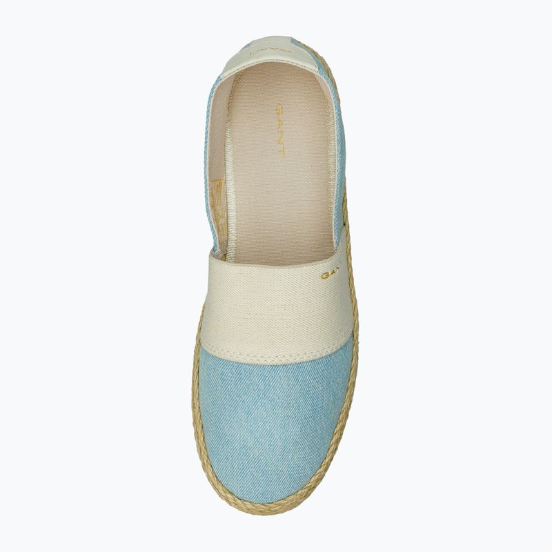 Dámské espadrilky GANT Raffiaville light blue/cream 5
