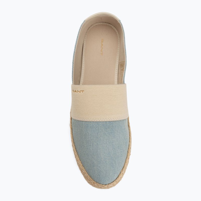 Dámské espadrilky GANT Raffiaville light blue/cream 5