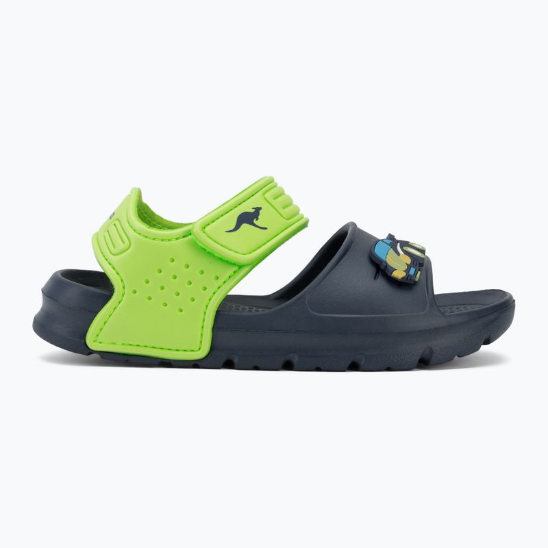 Dětské sandály Kangaroos KangaSwim II dark navy/lime 2