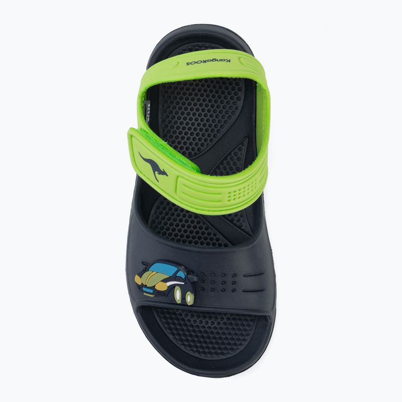 Dětské sandály Kangaroos KangaSwim II dark navy/lime 5