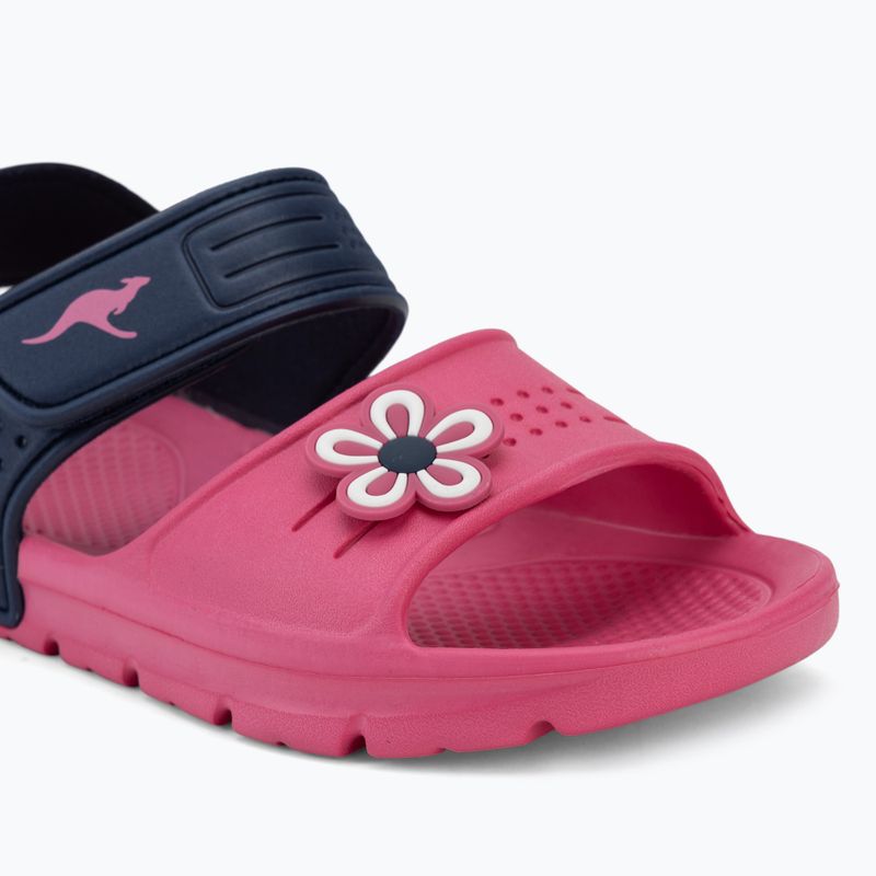 Dětské sandály Kangaroos KangaSwim II daisy pink/dark navy 7