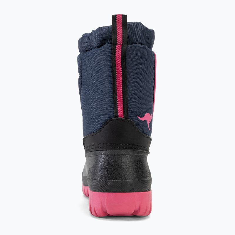 Juniorské sněhule  KangaROOS K-Ben dk navy / daisy pink 6