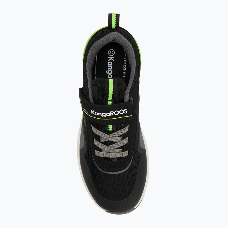 Dětské boty KangaROOS KD-Gym EV jet black/neon yellow 5