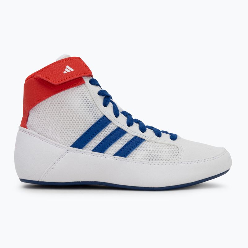 Dětské zápasnické boty adidas Havoc white blue red 2