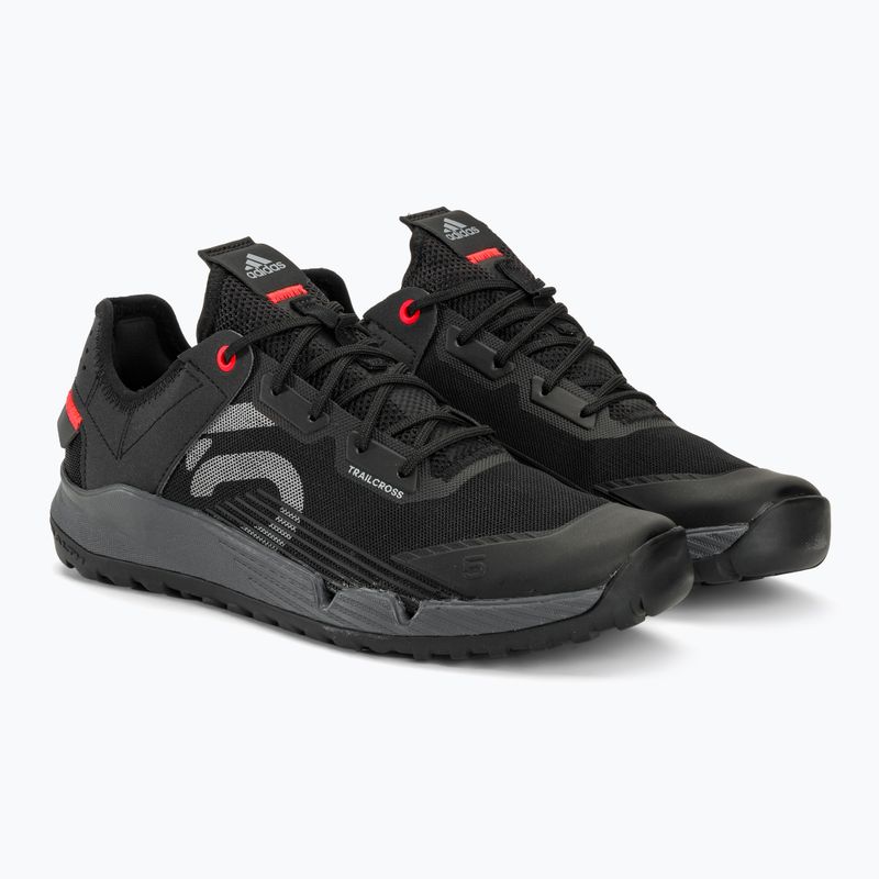 Dámská cyklistická obuv adidas FIVE TEN Trailcross LT core black/grey two/solar red na platformě 5