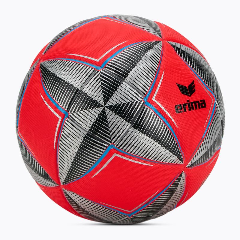 Fotbalový míč ERIMA Senzor Star Match Fluo fiery coral/black velikost 5 2