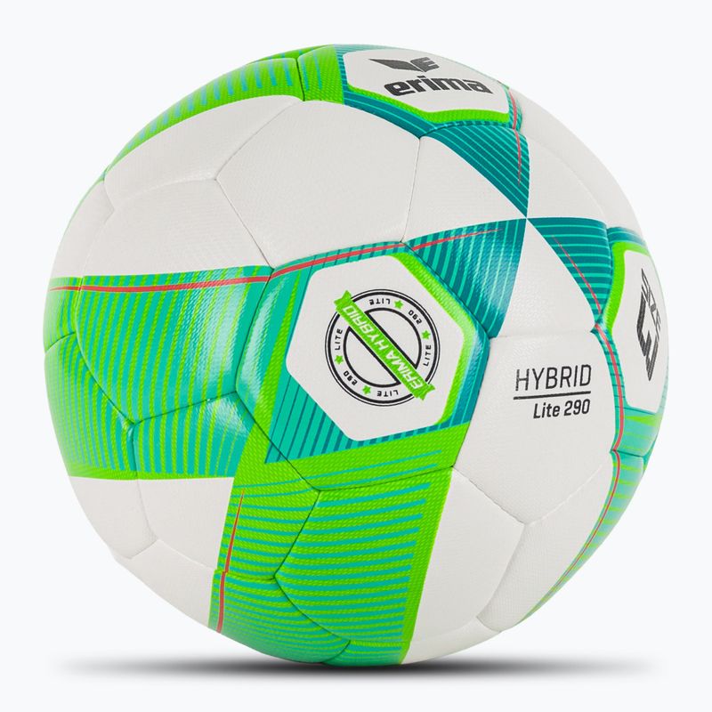 Fotbalový míč ERIMA Hybrid Lite 290 green gecko/petrol velikost 3 2