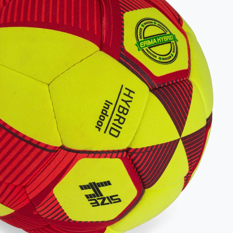 Fotbalový míč ERIMA Hybrid Indoor yellow/red velikost 4 3