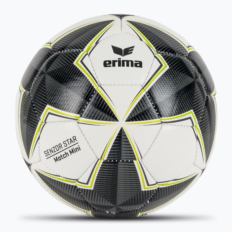 Fotbalový míč ERIMA Senzor Star Match Mini black/grey velikost 0