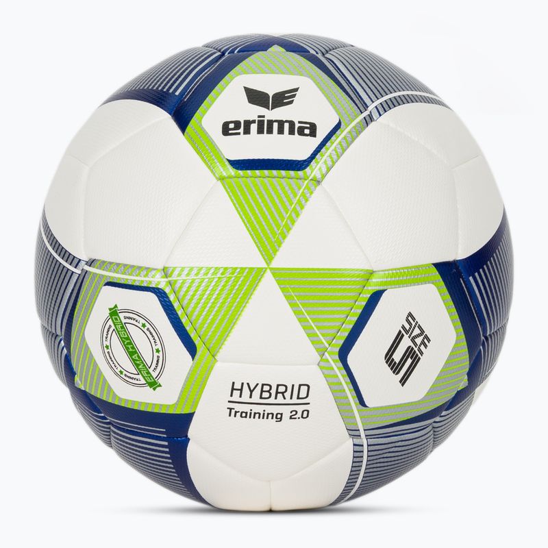 Fotbalový míč ERIMA Hybrid Training 2.0 size 5 metallic blue/silver/lime