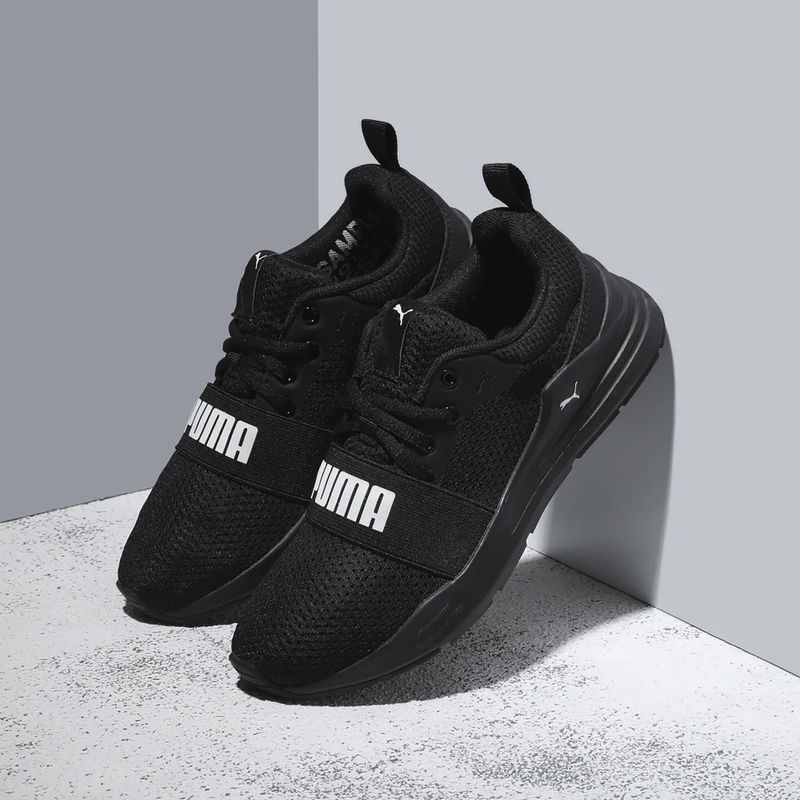 Dětské boty PUMA Wired Run Jr puma black/puma white 14