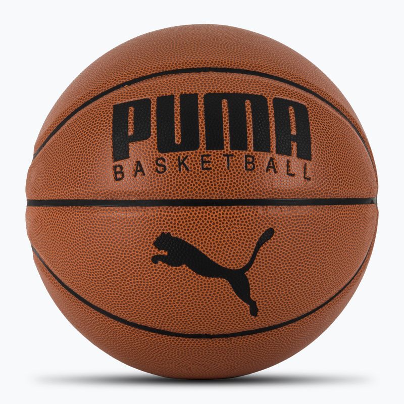 Basketbalový míč PUMA Basketball Top leather brown/puma black velikost 7