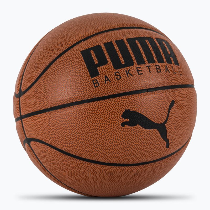 Basketbalový míč PUMA Basketball Top leather brown/puma black velikost 7 2
