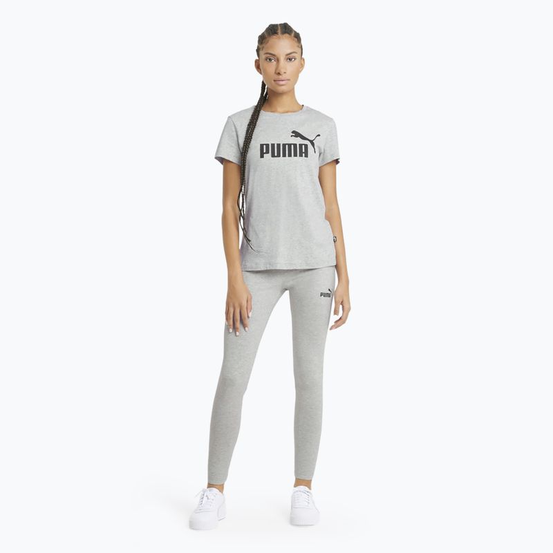 Dámské tričko PUMA ESS Logo light grey heather 2