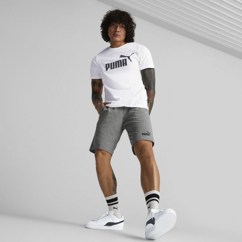 Pánské šortky PUMA Ess Jersey medium gray heather 4