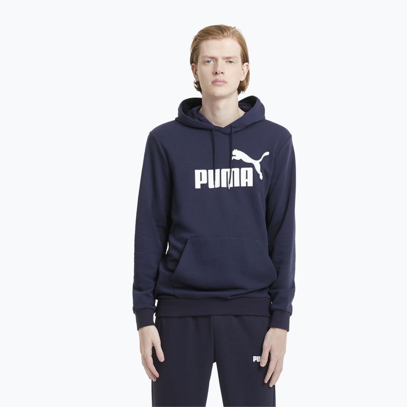 Pánská mikina PUMA Essentials Big Logo Hoodie TR peacoat