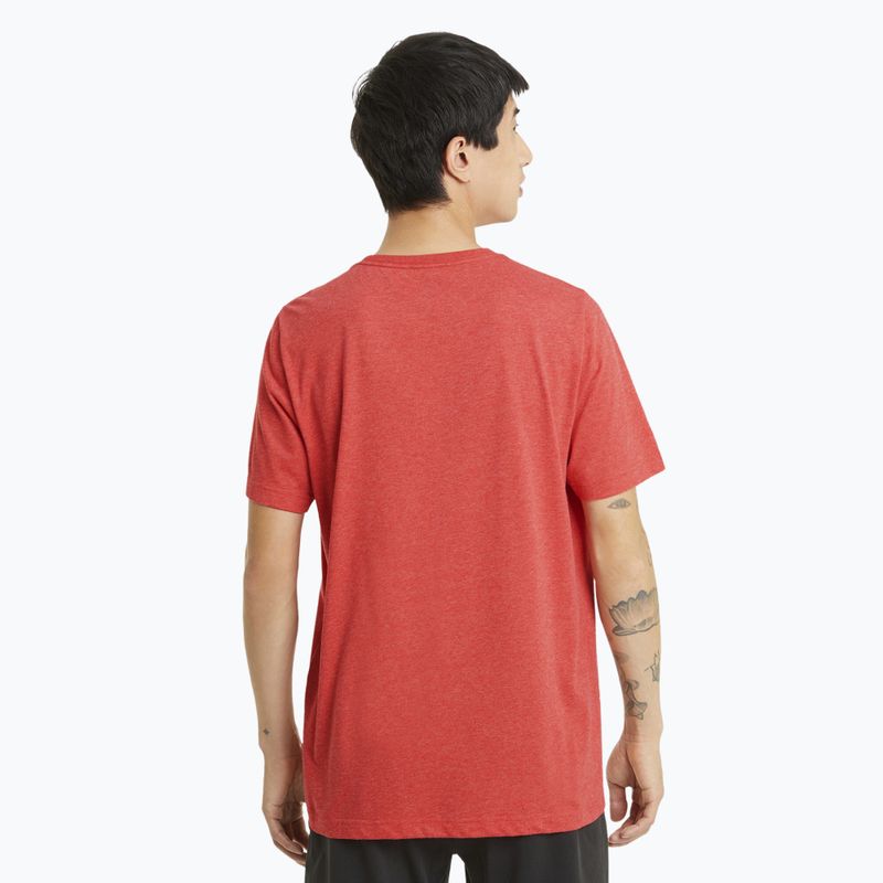 Pánské tričko PUMA Essentials Heather Tee high risk red 3