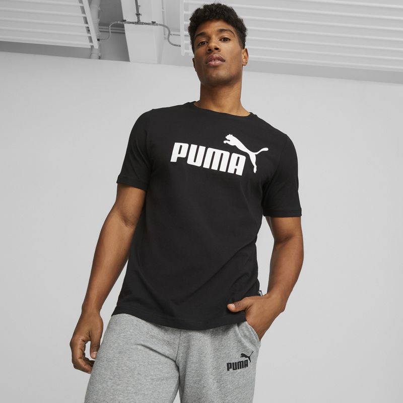 Pánské tričko  PUMA Ess Logo Tee puma black 3