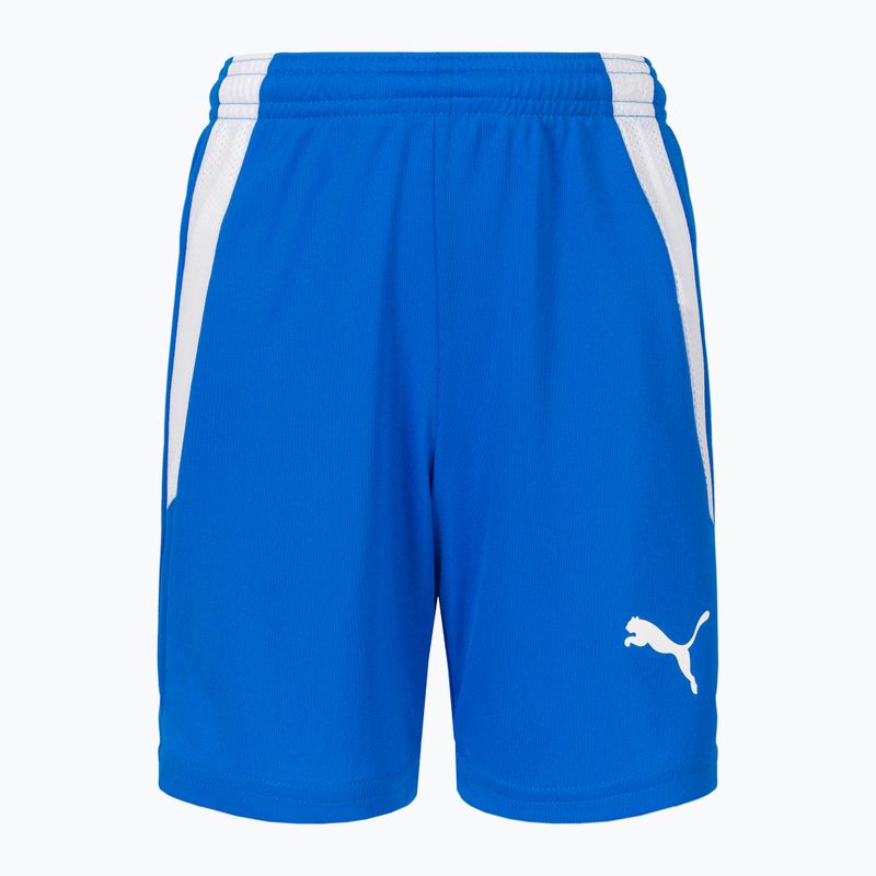 Dětské fotbalové šortky PUMA Teamliga tmavě modré 70493102
