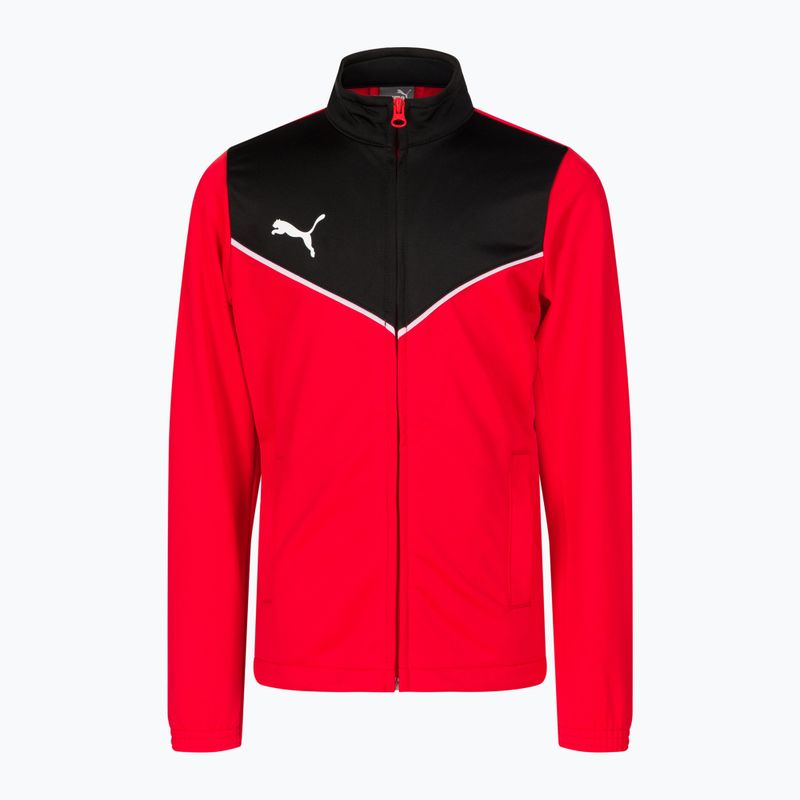 PUMA Individualrise Tracksuit dětská fotbalová tepláková souprava červená/černá 657535_01 2