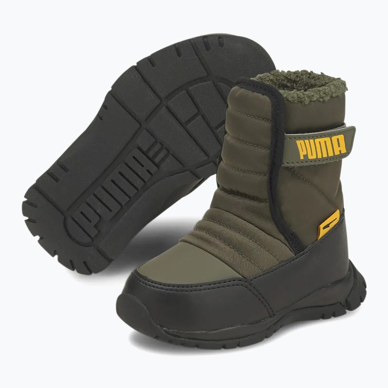 Dětské sněhule PUMA Nieve Boot WTR AC Inf grape leaf/ saffron 8