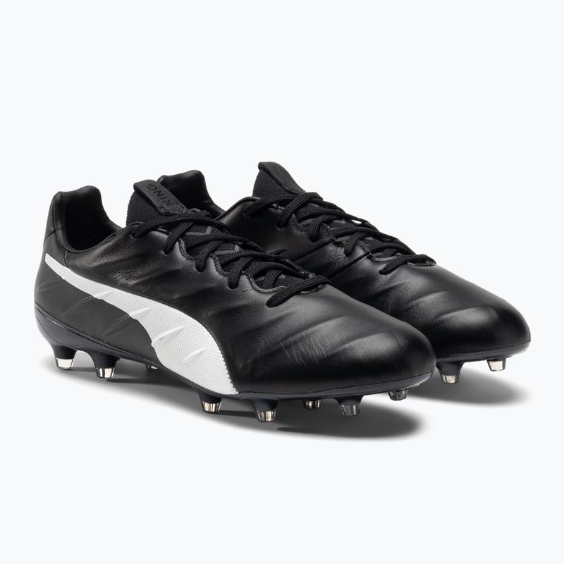 Pánské kopačky PUMA King Platinum 21 FG/AG černobílé 106478 01 4