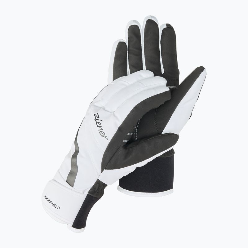 Dámské lyžařské rukavice  ZIENER Kitty Aquashield white