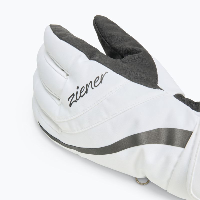 Dámské lyžařské rukavice  ZIENER Kitty Aquashield white 4