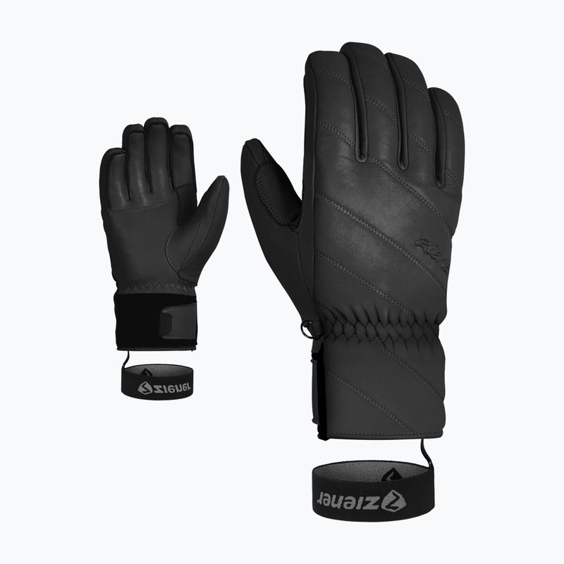 Dámské lyžařské rukavice  ZIENER Kuma Aquashield black 7