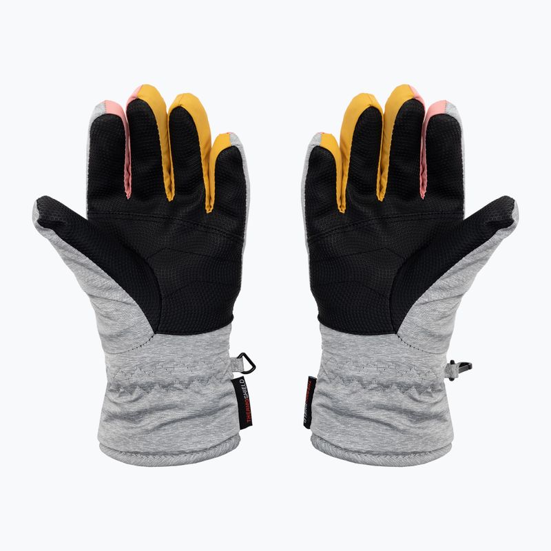 ZIENER Loriko AS dětské lyžařské rukavice šedorůžové 801993 3