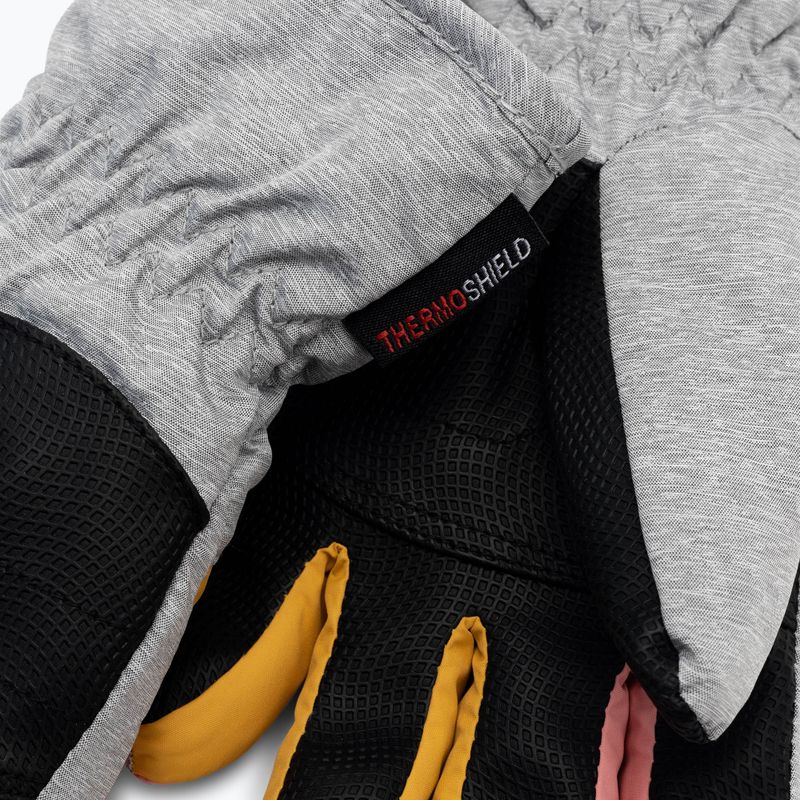 ZIENER Loriko AS dětské lyžařské rukavice šedorůžové 801993 5