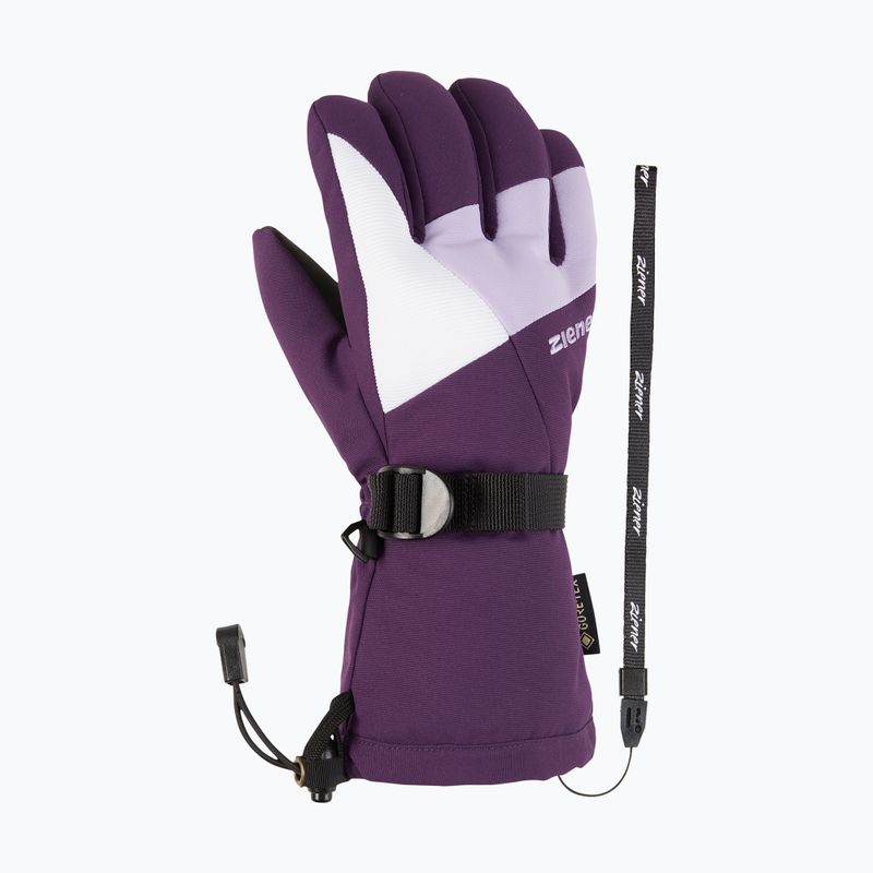 Dětské lyžařské rukavice ZIENER Lani GTX dark violet 8