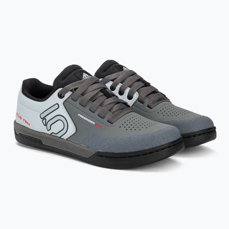 Pánská cyklistická obuv na platformě adidas FIVE TEN Freerider Pro grey five/ftwr white/halo blue 5