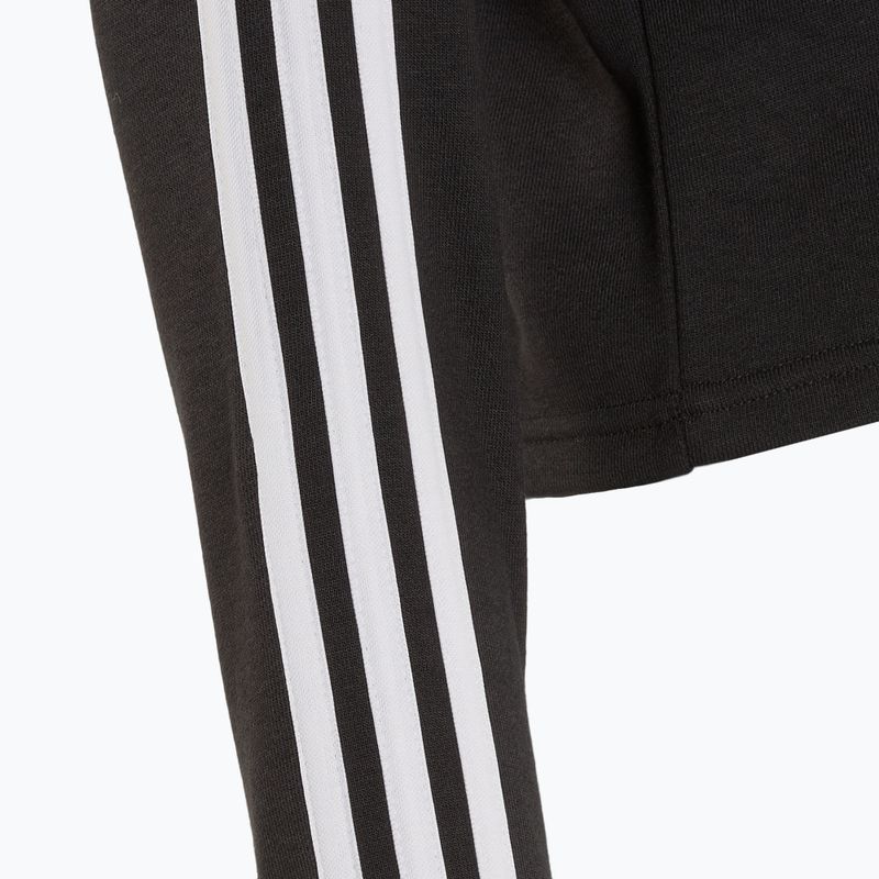 Dámská mikina Adidas Essentials 3-Stripes Cropped Loose Fit black/white 4