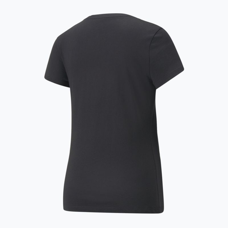 Dámské tričko  PUMA ESS+ Metallic Logo Tee puma black/silver metallic 2