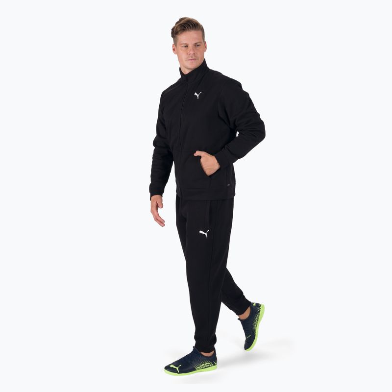 PUMA Train Fav Knitted Tracksuit pánské fotbalové tepláky černé 521682_01 3